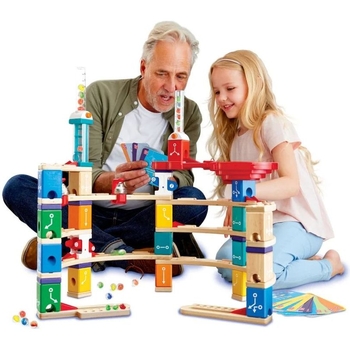 Конструктор-лабиринт Hape Quadrilla Программирование 159 элементов (E6029) - Pampik - 2