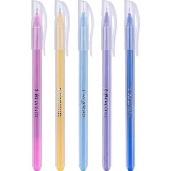 Ручка кулькова 1 Вересня Natural сині чорнила упаковка 30 шт. (411477) - Pampik - 2