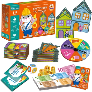 Игра настольная экономичная Vladi Toys Crazy Koko Зарабатывай и строй (VT2312-04) - Pampik - 3