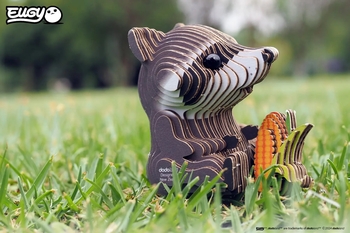 Сборная 3Д модель Eugy Зоопарк Енот (XEG-103) - Pampik - 9