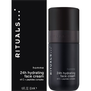 Крем для обличчя Rituals Homme 24h Hydrating Vit C + Peptides Complex Face Cream зволожувальний 50 мл - Pampik