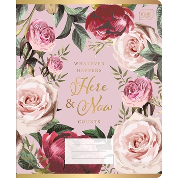 Набір зошитів учнівських Interdruk Premium Botanique 24 А5 в клітинку 48 аркушів 4 шт. (354242-4) - Pampik - 4