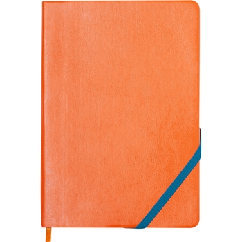 Блокнот деловой Buromax Logo2U Lollipop А5 96 л. без линирования обложка искусственная кожа оранжевый (BM.295003-11) - Pampik