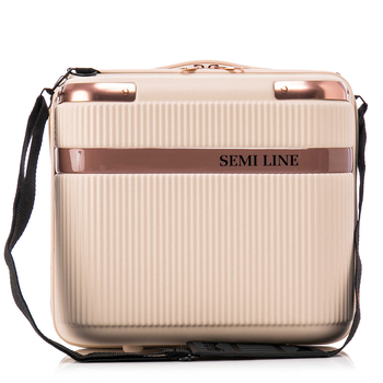Бьюти-кейс Semi Line 16L Ecru (T5669-1) - Pampik - 3