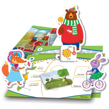 Гра розвиваюча магнітна Vladi Toys 12 місяців англійською (VT5411-10) - Pampik - 2