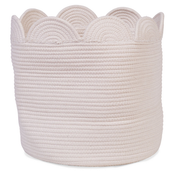 Кошик для іграшок Childhome Flower, 35x35x35 см, білий (CCBAFL35) - Pampik - 3