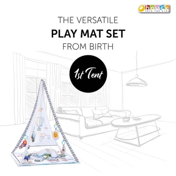 Багатофункціональний ігровий килимок Hauck 1st Tent White - Pampik - 6