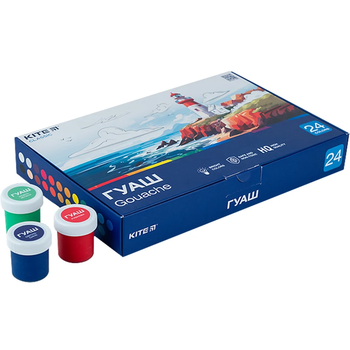Гуашь Kite Classic, 24 цвета (K-097) - Pampik - 4