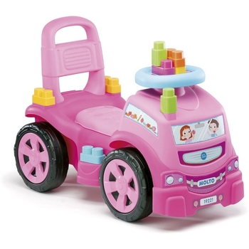 Толокар Molto Вантажівка з блоками 10 шт рожевий - Pampik - 2