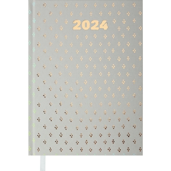 Ежедневник датированный Buromax Moderna 2024 A5 серый (BM.2172-09) - Pampik