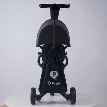 Велосипед складаний триколісний дитячий Qplay Nova+ Rubber Ultimate Black (S700-13Nova+UltimateBlack) - Pampik - 9