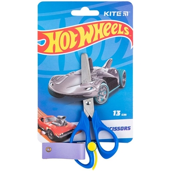 Ножницы детские Kite Hot Wheels с пружиной, 13 см (HW23-129) - Pampik