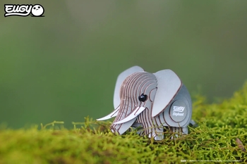 Збірна 3Д модель Eugy Зоопарк Слон (XEG-010) - Pampik - 6