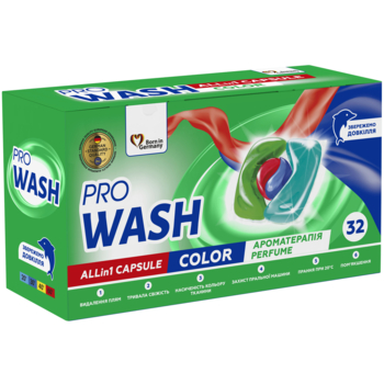 Капсулы для стирки ProWash Color, 32 шт. - Pampik