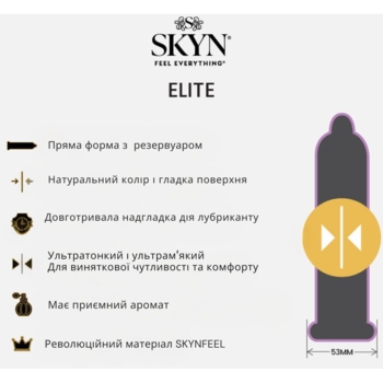 Презервативы Skyn ​​Elite безлатексные, 3 шт. - Pampik - 3