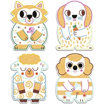 Художній комплект для малювання Djeco Свійські тварини (DJ00061) - Pampik - 5