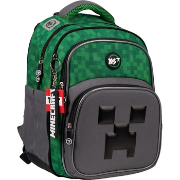 Рюкзак Yes Minecraft S-91 школьный серо-зеленый (559751) - Pampik - 2