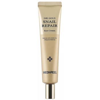 Крем для век Medi-Peel 24K Gold Snail Repair Eye Cream с золотом и муцином улитка регенерирующий 40 мл - Pampik