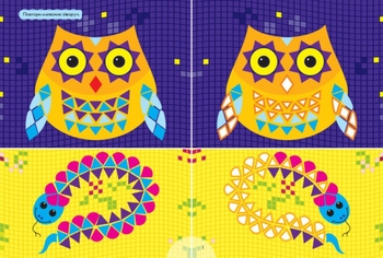 Велика мозаїка з наліпками. Для маленьких пальчиків - Ірина Пушкар (С1814005У) - Pampik - 4