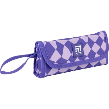 Пенал мягкий Kite 8x20.5x4 см розово-сиреневый (K24-653-4) - Pampik