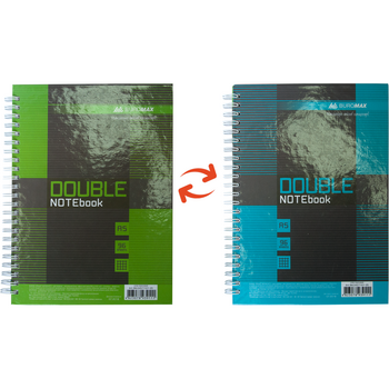 Книга записная Buromax Double А6, 96 листов коричневая (BM.24671101-25) - Pampik