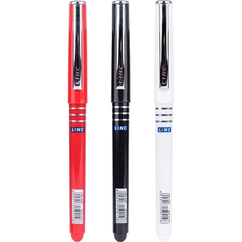 Ручка кулькова Linc Pentonic AXO чорнила чорні упаковка 12 шт. (412082) - Pampik