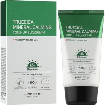 Солнцезащитный крем для лица Some By Mi Truecica Mineral Calming Tone-Up SunCream SPF 50+ 50 мл - Pampik - 2