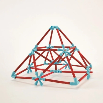 Конструктор Hape Flexistix Креативні фігури бамбуковий 133 деталі (E5565) - Pampik - 8