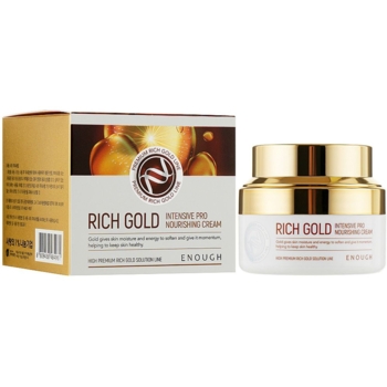Крем для лица Enough Premium Rich Gold Intensive Pro Nourishing Cream с золотом 50 мл - Pampik