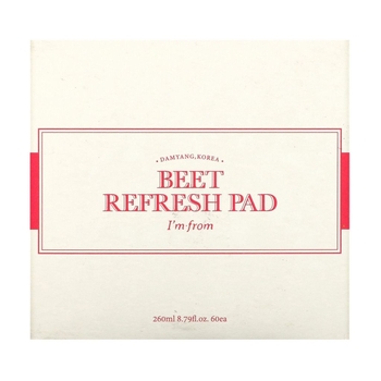 Пади для зневодненої шкіри I'm From Beet Refresh Pad з екстрактом буряка 260 мл - Pampik - 2