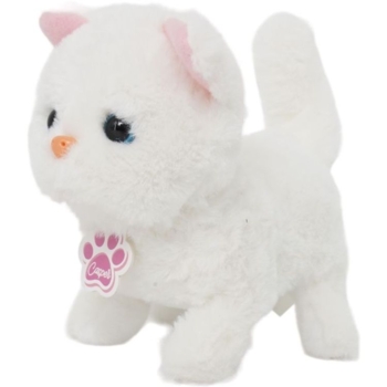 Интерактивная игрушка Pugs at Play Белый котенок Casper (ST-PAP06) - Pampik