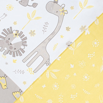 Комплект постільної білизни дитячий Home Line Мадагаскар бязь кавово-жовтий (183209) - Pampik - 2