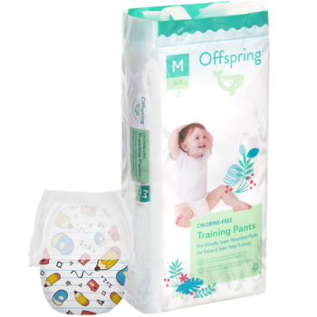 Підгузки-трусики Offspring Scriblee розмір M (6-11 кг) 42 шт. (DP-OI-FAP-M42P-SCR) - Pampik