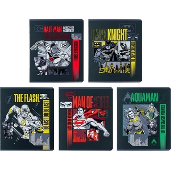 Набір зошитів Kite DC Comics А5, в клітинку, 24 аркуші, 20 шт. (DC24-238) - Pampik