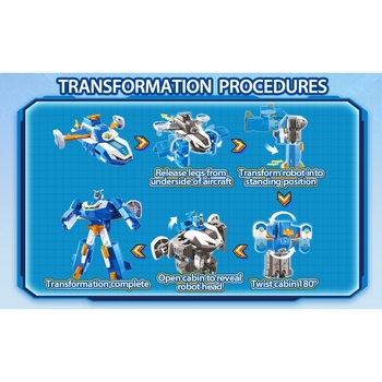 Ігрова фігурка-трансформер Super Wings Міні Повітряна База Робот (EU760288) - Pampik - 8