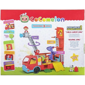 Ігровий набір CoComelon Feature Vehicle Пожежна машина-трансформер з аксесуарами (CMW0220) - Pampik - 4