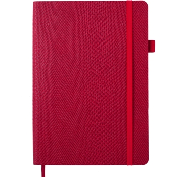 Блокнот деловой Buromax Wild А5 96 л. в клеточку обложка искусственная кожа красный (BM.295116-05) - Pampik