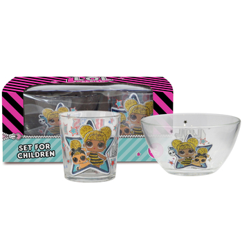 Набір скляного посуду L.O.L.Surprise! Queen Bee, 2 предмети (86005095) - Pampik