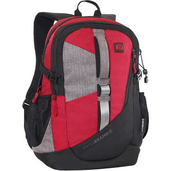 Рюкзак міський Swissbrand Oregon 26 Red (SWB_BLORE201U) - Pampik