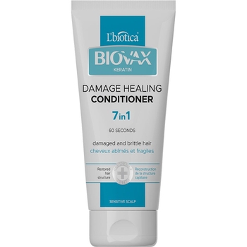 Кондиціонер для волосся Biovax Keratin Damage Healing Conditioner 200 мл - Pampik