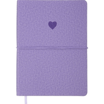 Ежедневник датированный Buromax Heart 2024 A5 фиолетовый (BM.2144-07) - Pampik