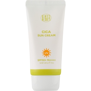 Заспокійливий сонцезахисний крем для обличчя з центелою Lamelin Cica Sun Cream SPF 50+ PA++++ 70 мл - Pampik