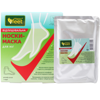 Носки-маска для ніг Happy Feet відлущувальна 1 пара - Pampik
