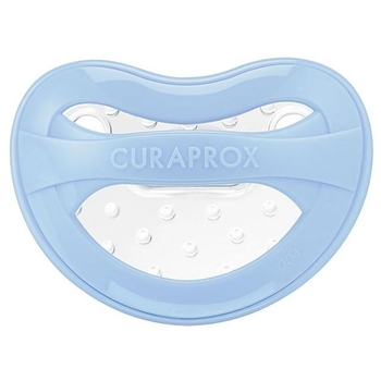 Пустышка Curaprox от 18 до 36 месяцев с контейнером для хранения голубая 1 шт. - Pampik - 2
