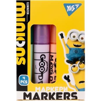 Маркер текстовий Yes Minions, 4 шт. (390712) - Pampik - 3