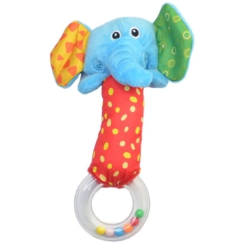 Мягкая игрушка-погремушка Lindo Слон (F 1017) - Pampik
