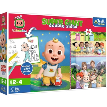 Пазли Trefl Щастливий день Кокомелон Supergiant 15 елементів - Pampik