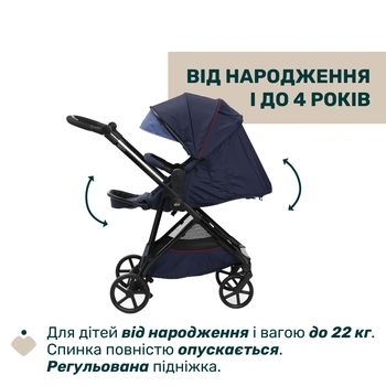 Коляска 2 в 1 Chicco Seety синя (87097.79.01) - Pampik - 7