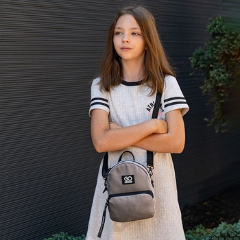 Міні рюкзак-сумка GoPack Education GO24-181XXS-1 бежевий - Pampik - 11