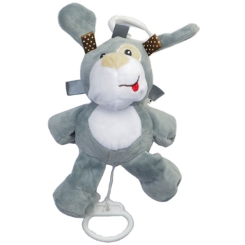 Игрушка музыкальная Lindo Песик, серый (F 1022) - Pampik